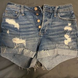 Hollister High-Rise Mom Denim Jean Shorts